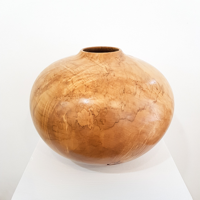 'Spalted Sycamore Vase' by artist Angus Clyne